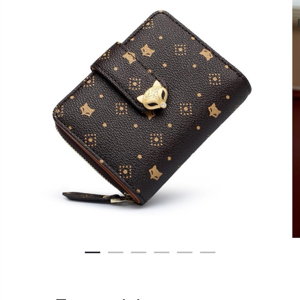 Foxer Monogram Women PVC Leather Wallet